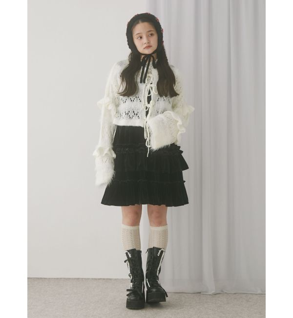 merry jenny「flowerレーストップス」|Tシャツ・カットソー|