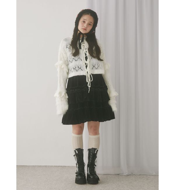 merry jenny「flowerレーストップス」|Tシャツ・カットソー|