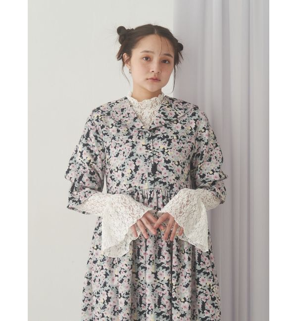 merry jenny「flowerレーストップス」|Tシャツ・カットソー|