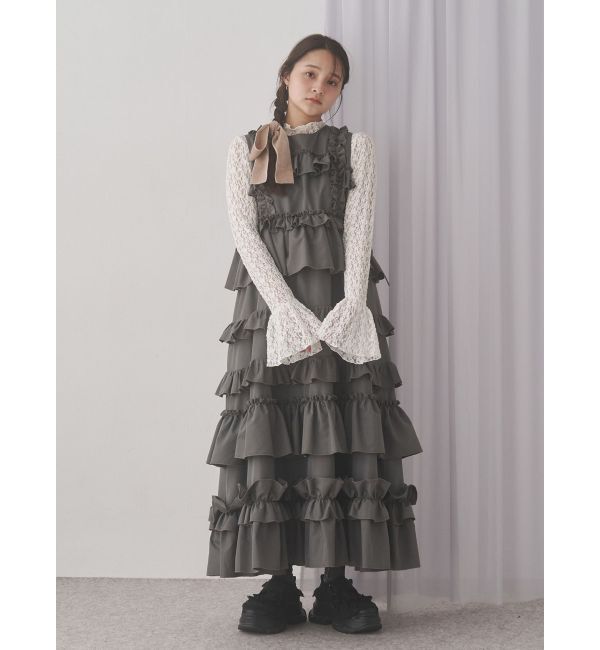 merry jenny「flowerレーストップス」|Tシャツ・カットソー|