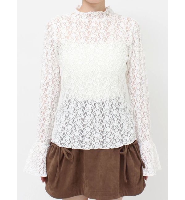 merry jenny「flowerレーストップス」|Tシャツ・カットソー|