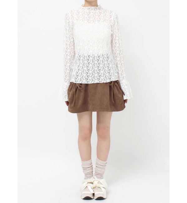 merry jenny「flowerレーストップス」|Tシャツ・カットソー|