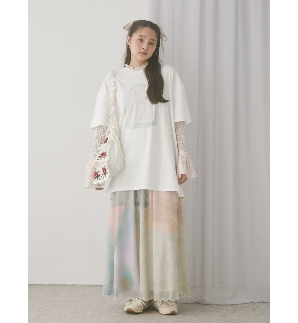 merry jenny「flowerレーストップス」|Tシャツ・カットソー|