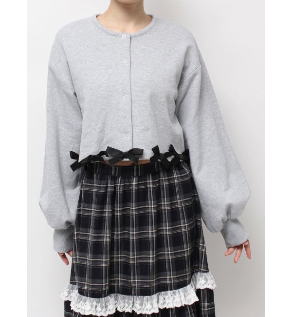 merry jenny「リボンたっぷりスナップカーディガン」|カーディガン|