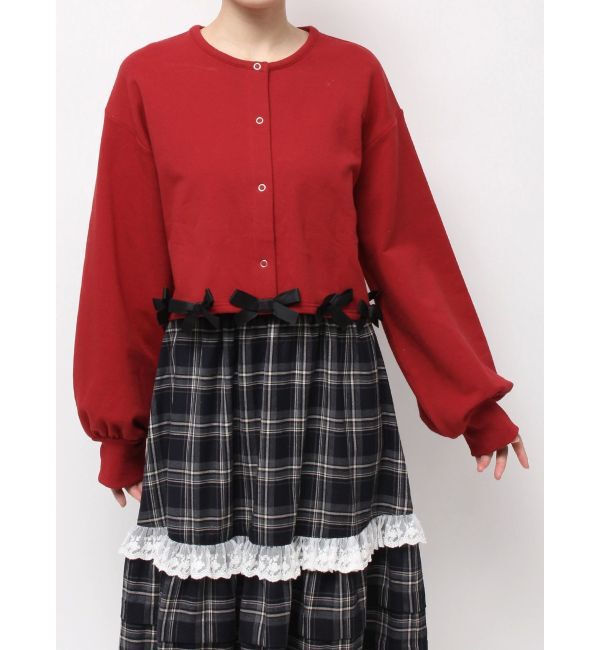 merry jenny「リボンたっぷりスナップカーディガン」|カーディガン|