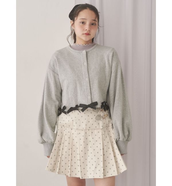 merry jenny「リボンたっぷりスナップカーディガン」|カーディガン|