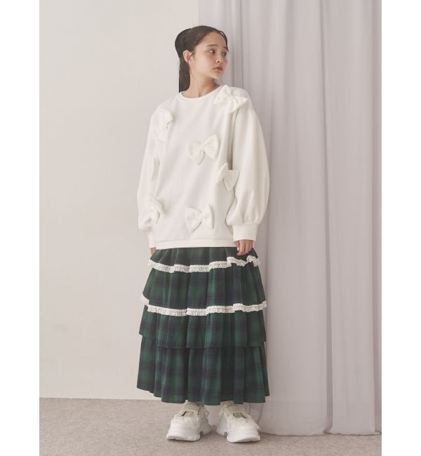 merry jenny「ぽんぽんリボンスウェット」|スウェット・ジャージ|