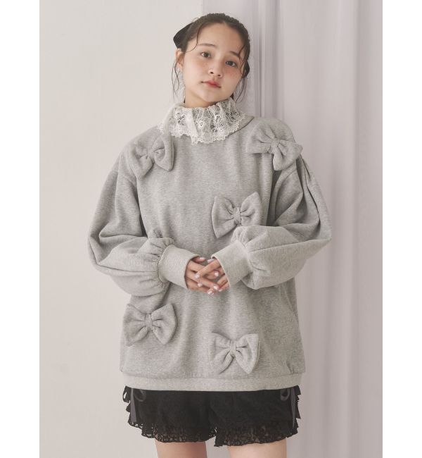 merry jenny「ぽんぽんリボンスウェット」|スウェット・ジャージ|