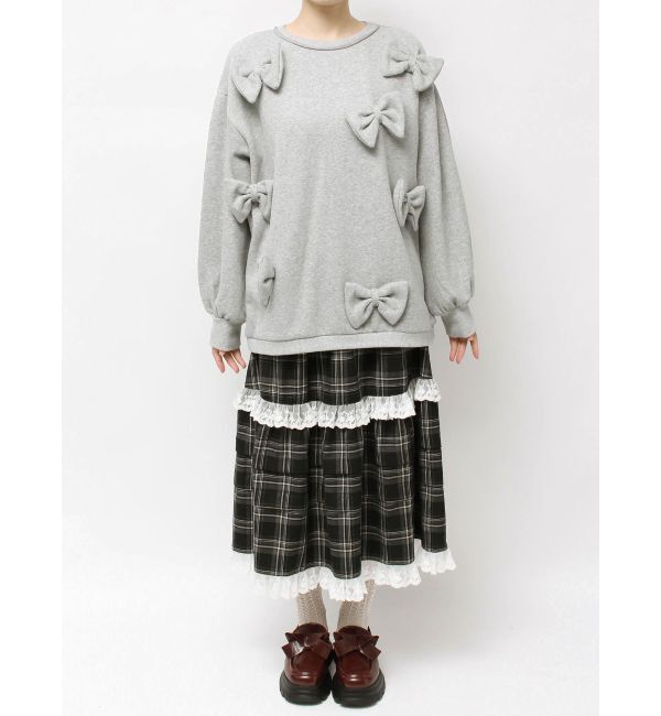 merry jenny「ぽんぽんリボンスウェット」|スウェット・ジャージ|
