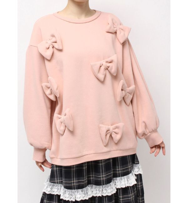 merry jenny「ぽんぽんリボンスウェット」|スウェット・ジャージ|