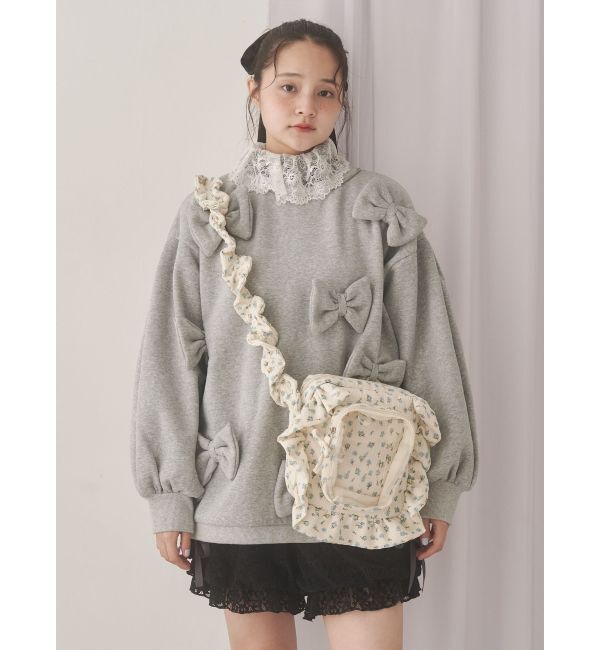 merry jenny「ぽんぽんリボンスウェット」|スウェット・ジャージ|