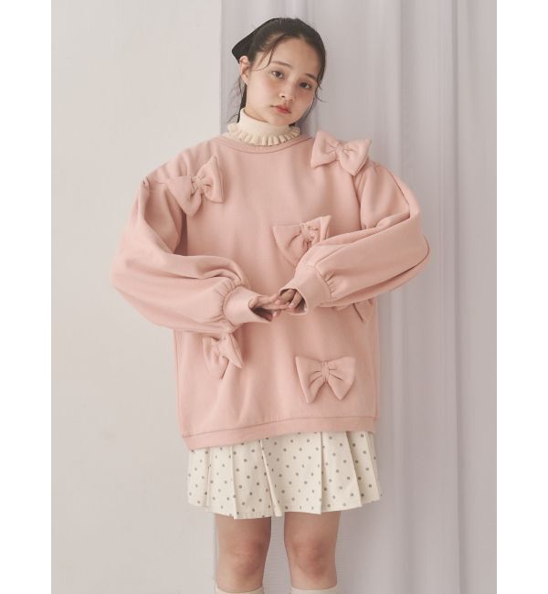 merry jenny「ぽんぽんリボンスウェット」|スウェット・ジャージ|