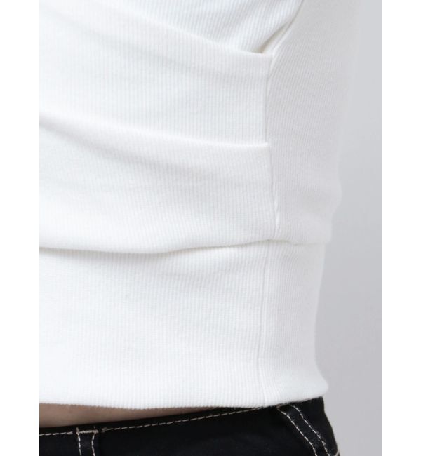 GYDA「ハーフスリーブカシュクールオフショルショートトップス」|Tシャツ・カットソー|