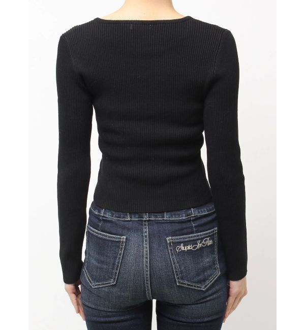 GYDA「OPEN HEART ニットトップス」|ニット・セーター|