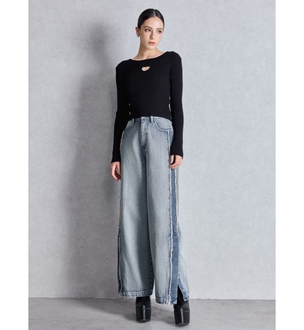 GYDA「OPEN HEART ニットトップス」|ニット・セーター|