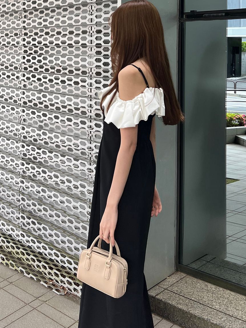 SNIDEL「パフスリワンピース」|ドレス|