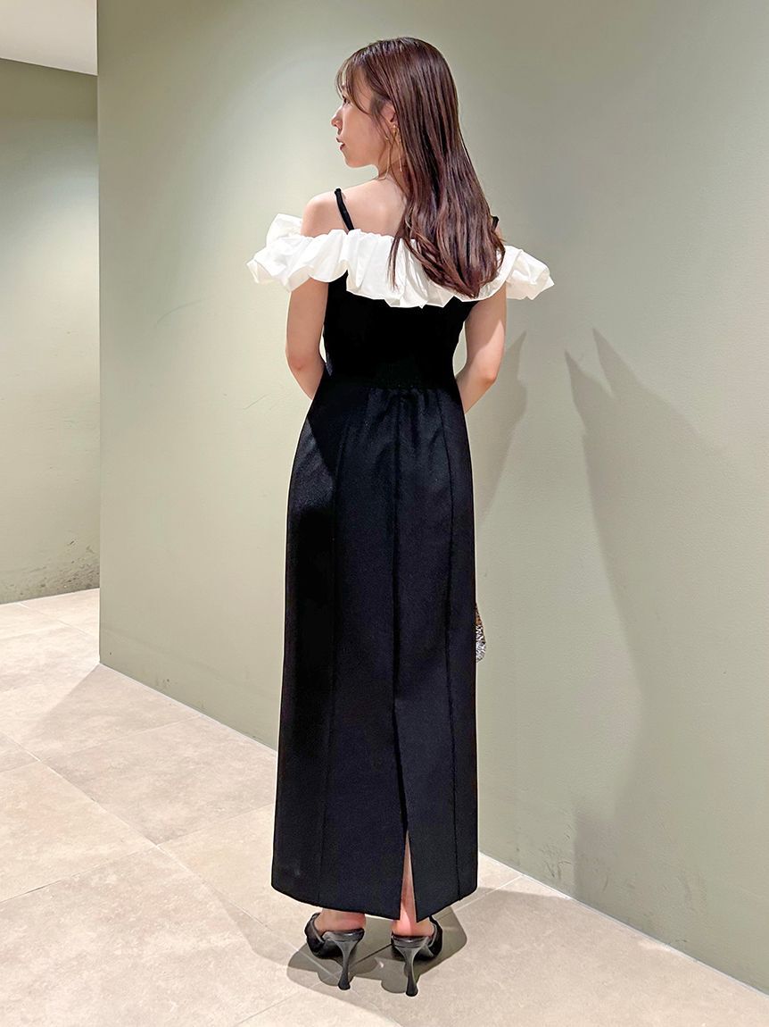 SNIDEL「パフスリワンピース」|ドレス|