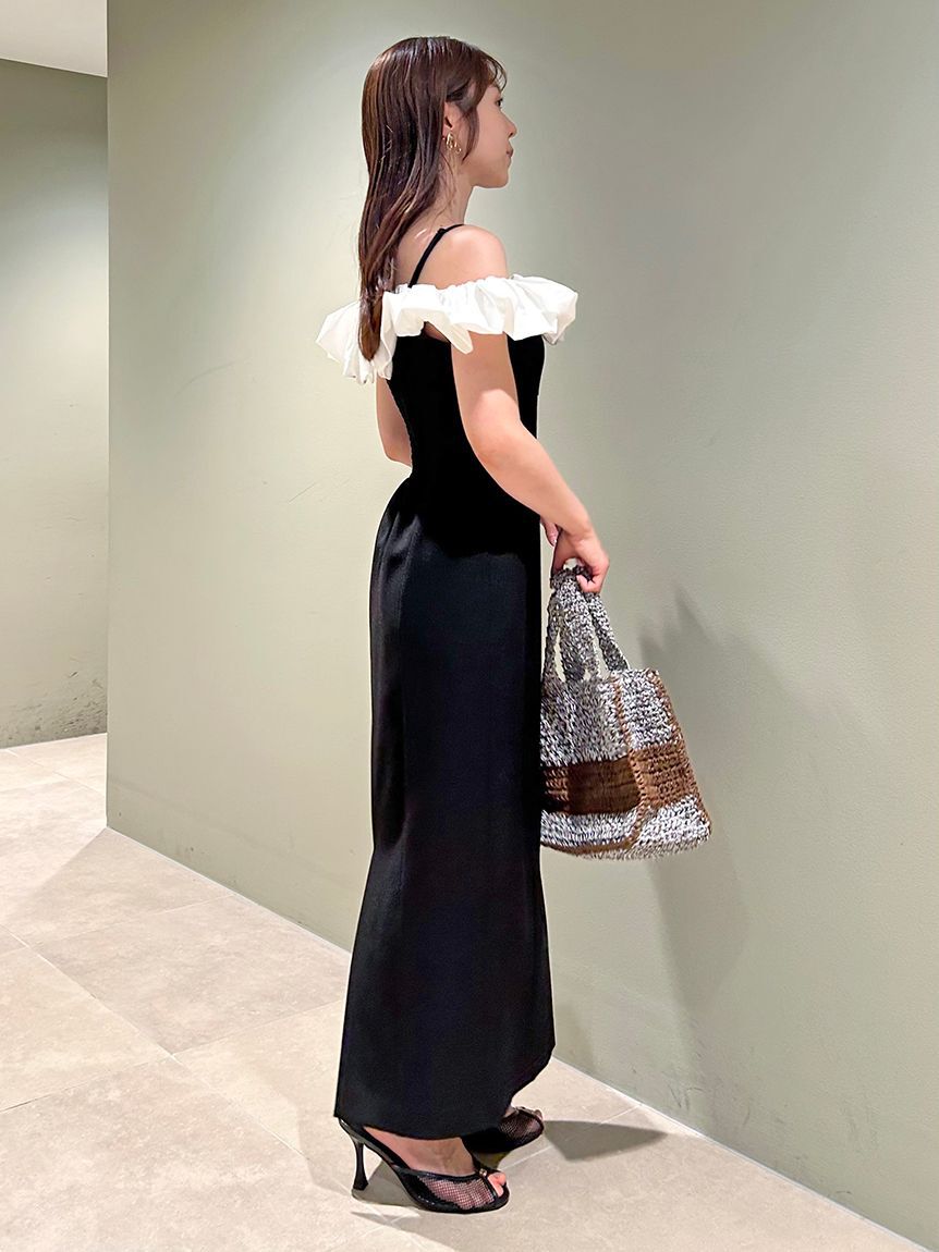 SNIDEL「パフスリワンピース」|ドレス|