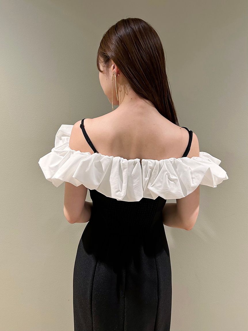 SNIDEL「パフスリワンピース」|ドレス|