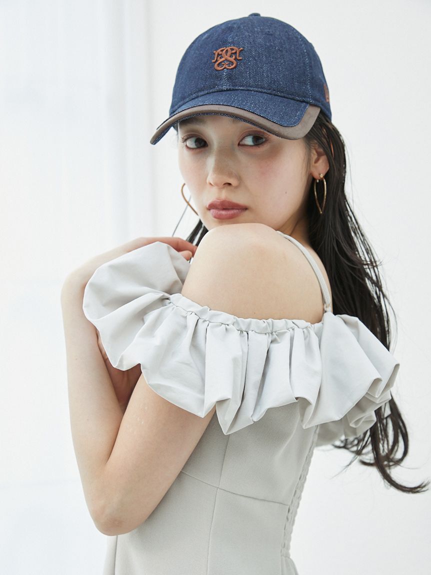 SNIDEL「パフスリワンピース」|ドレス|