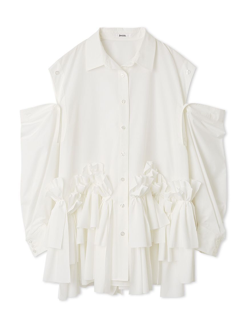 SNIDEL「リボンシャツ」|ワンピース|