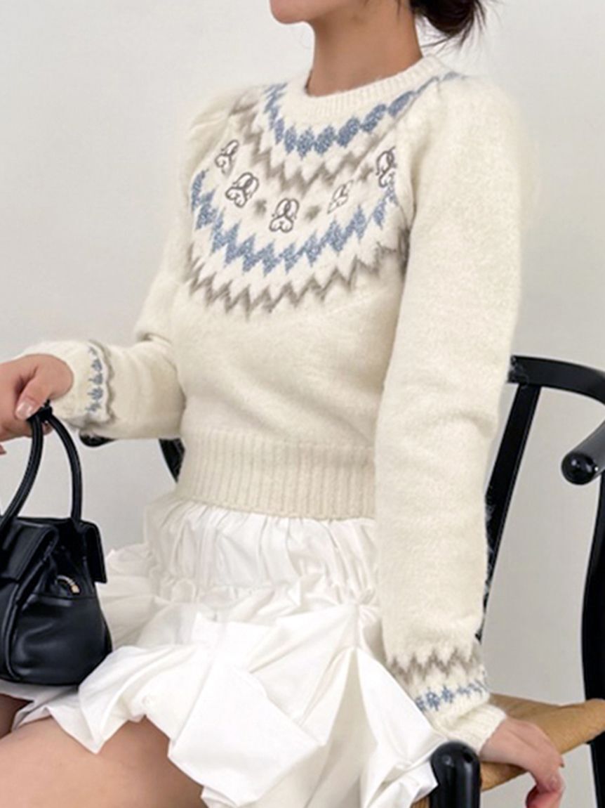 SNIDEL「Sustainableノルディックニットプルオーバー」|ニット・セーター|