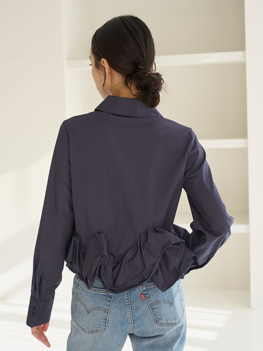 SNIDEL「ヘムボリュームシャツ」|シャツ・ブラウス|