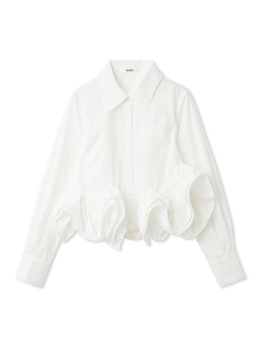 SNIDEL「ヘムボリュームシャツ」|シャツ・ブラウス|