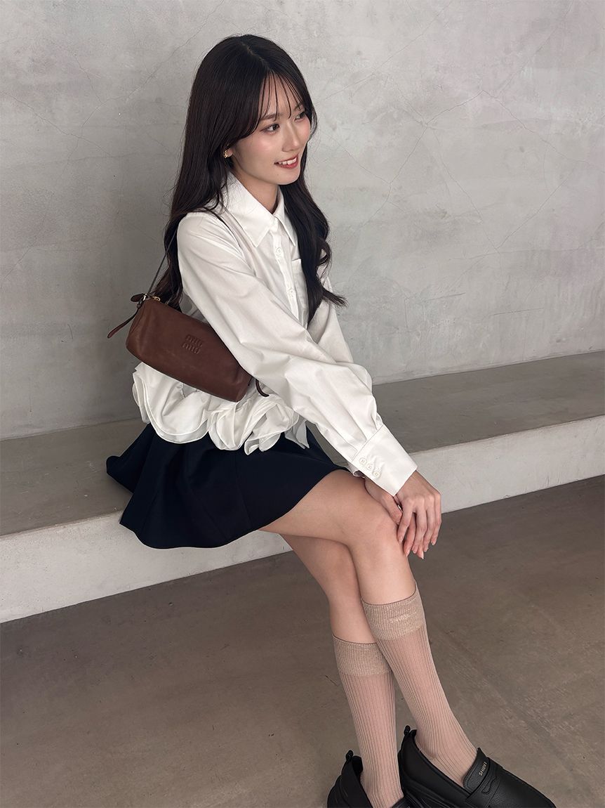 SNIDEL「ヘムボリュームシャツ」|シャツ・ブラウス|