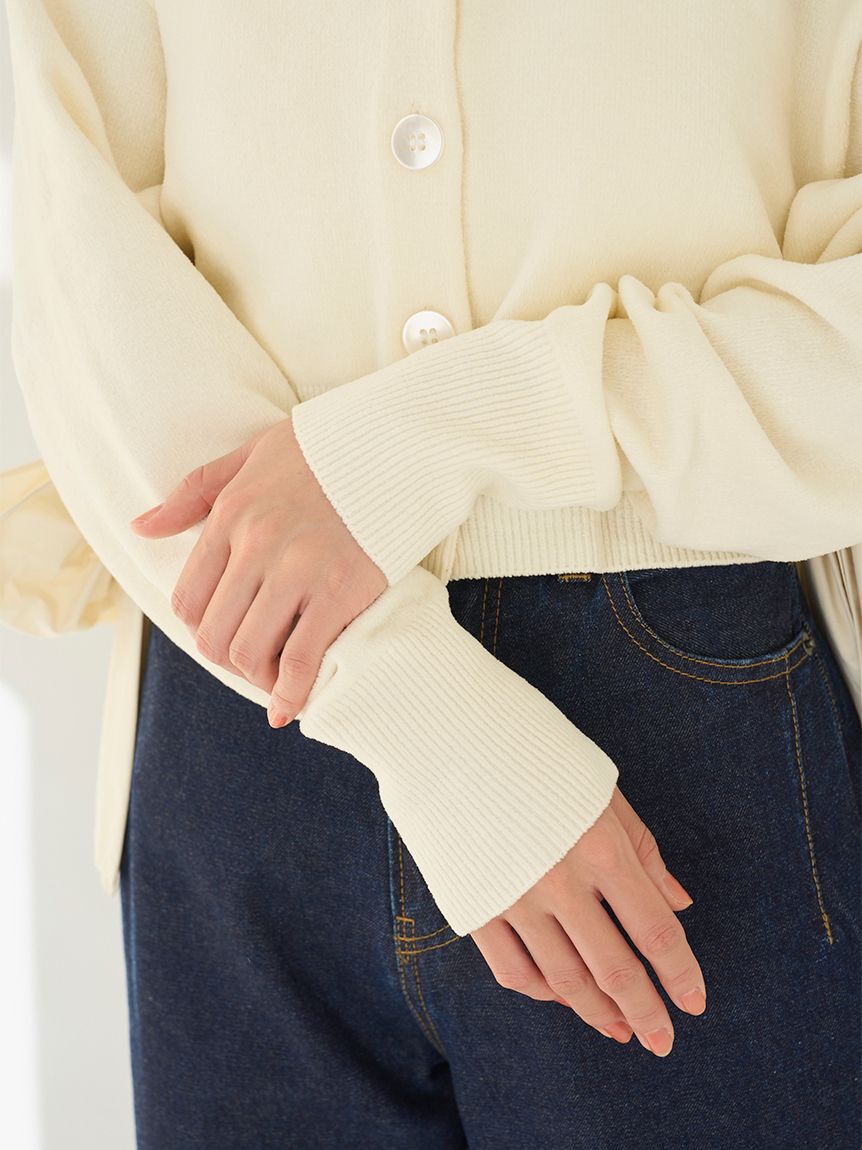 SNIDEL「リボンドッキングカーディガン」|カーディガン|