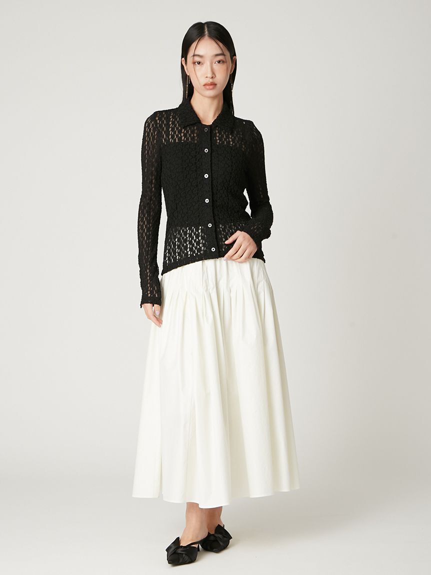 FRAY I.D「イレギュラータックフレアスカート」|スカート|