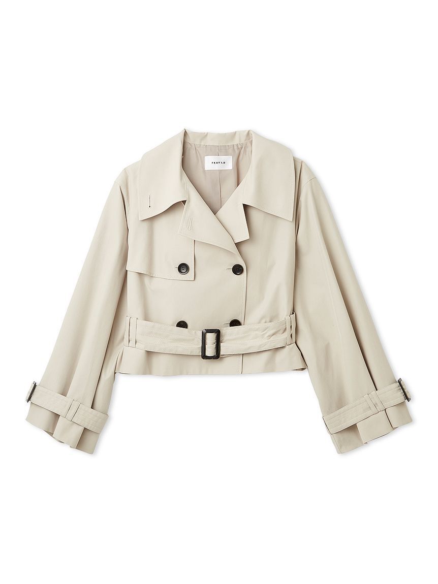 FRAY I.D「ボリュームスリーブショートトレンチコート／撥水」|トレンチコート|LBEG