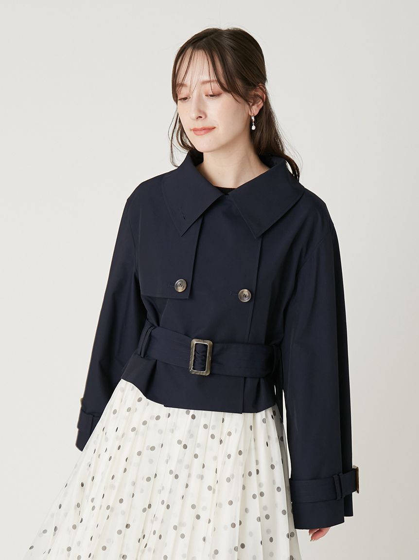 FRAY I.D「ボリュームスリーブショートトレンチコート／撥水」|トレンチコート|