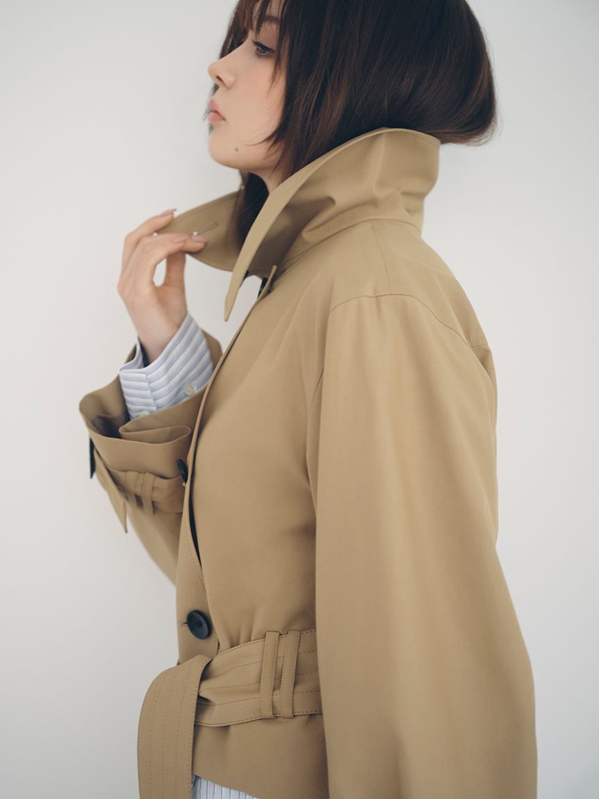 FRAY I.D「ボリュームスリーブショートトレンチコート／撥水」|トレンチコート|