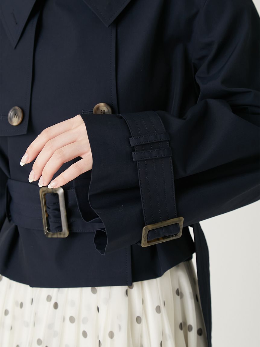 FRAY I.D「ボリュームスリーブショートトレンチコート／撥水」|トレンチコート|