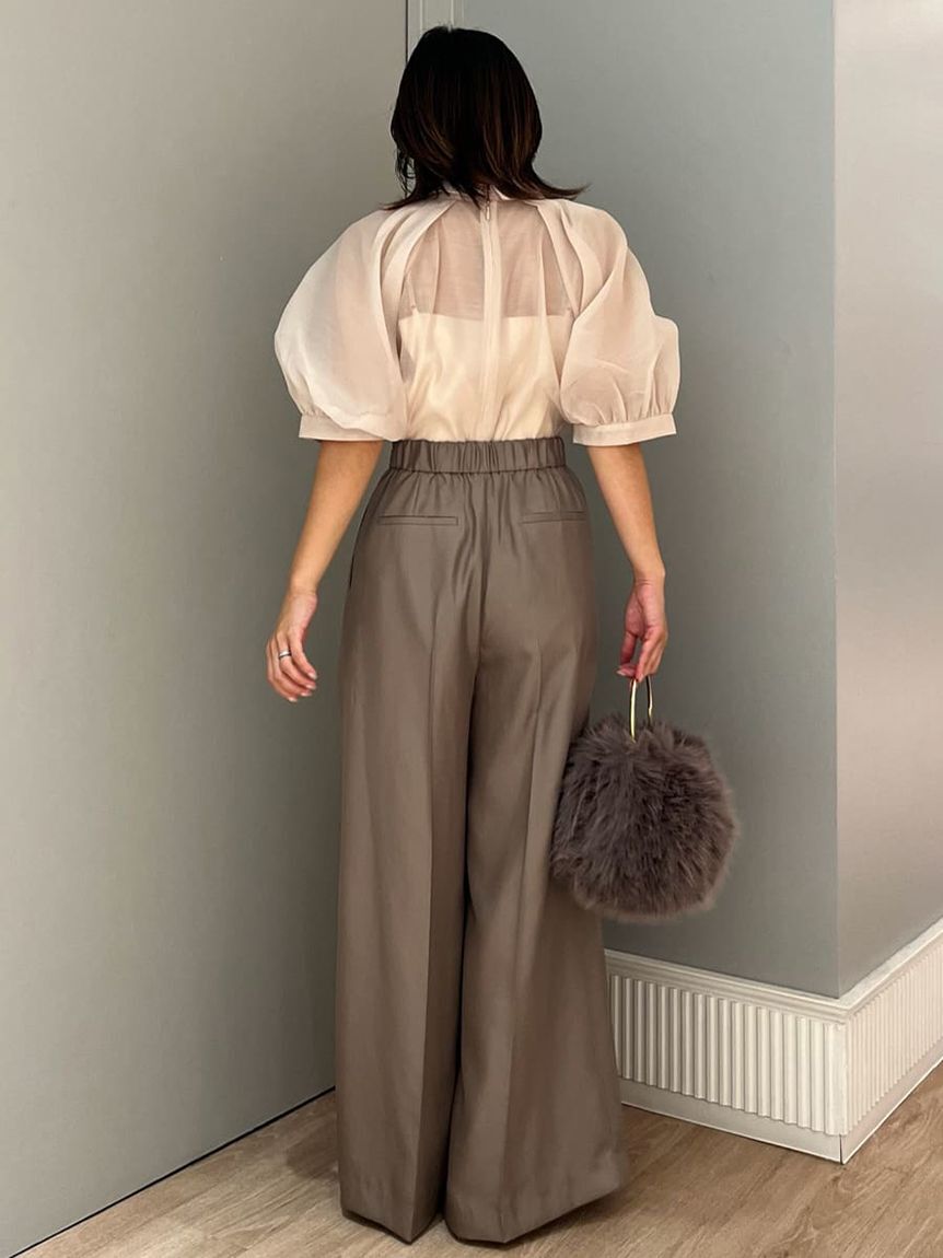 CELFORD「衿付きパフスリーブブラウス」|シャツ・ブラウス|