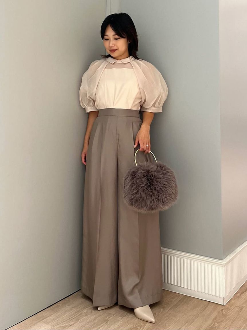 CELFORD「衿付きパフスリーブブラウス」|シャツ・ブラウス|