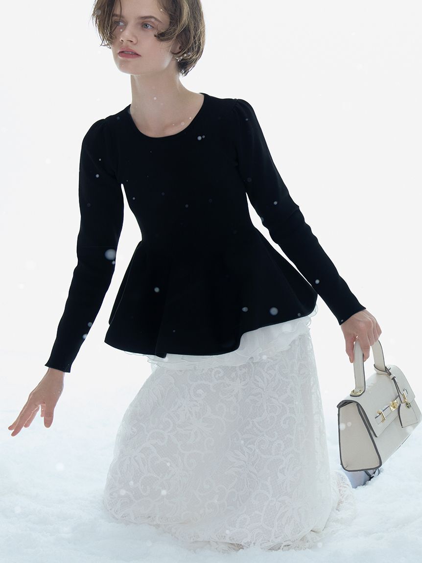 CELFORD「ペプラムドッキングニットプルオーバー」|ニット・セーター|