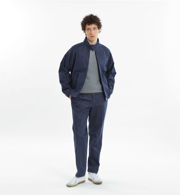 MACKINTOSH PHILOSOPHY「テクノツイル/デニム ワンタック エラスティックパンツ」|デニム|