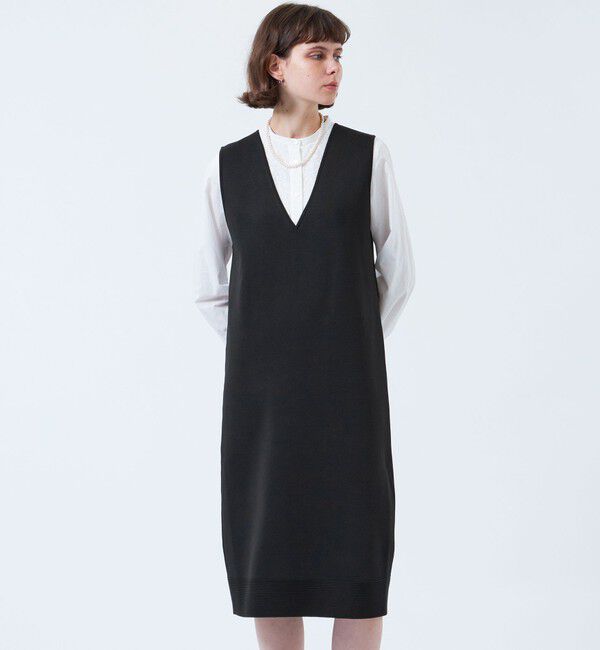 MACKINTOSH PHILOSOPHY「ミラノリブニットジャンパースカート」|ワンピース|ブラック