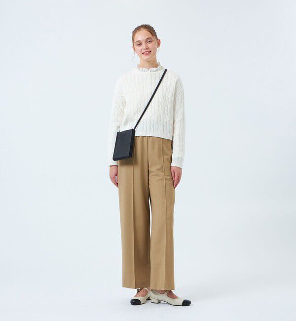 MACKINTOSH PHILOSOPHY「クロップドケーブルニット」|ニット・セーター|