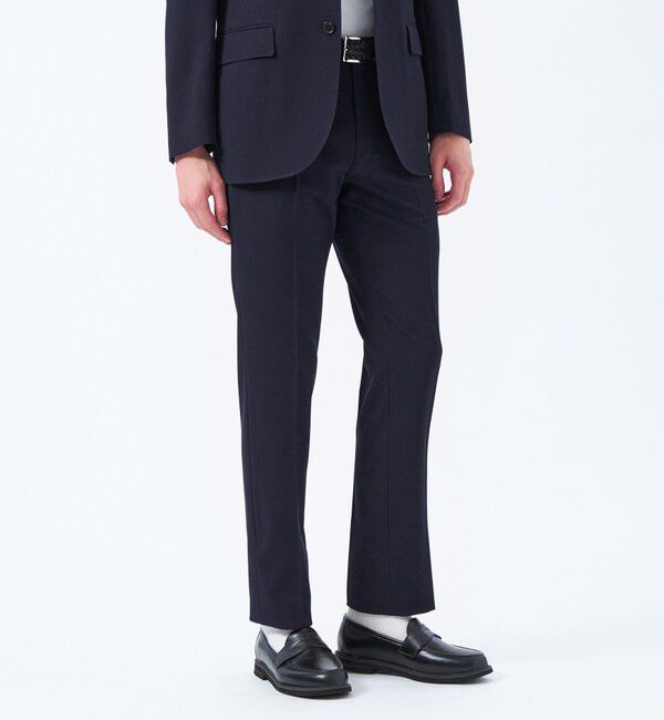 MACKINTOSH PHILOSOPHY「トロッター トラウザーズ#070 ハイストレッチメッシュ」|スラックス|ネイビー