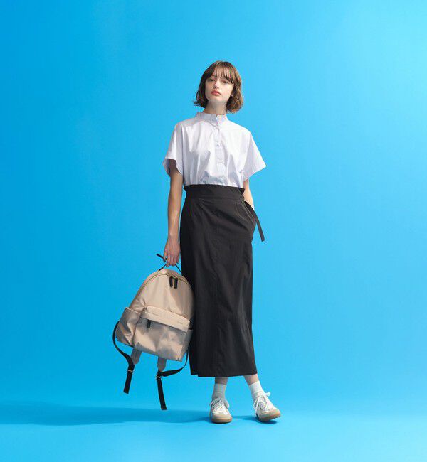 MACKINTOSH PHILOSOPHY「バンドカラーストライプハーフシャツ」|シャツ・ブラウス|