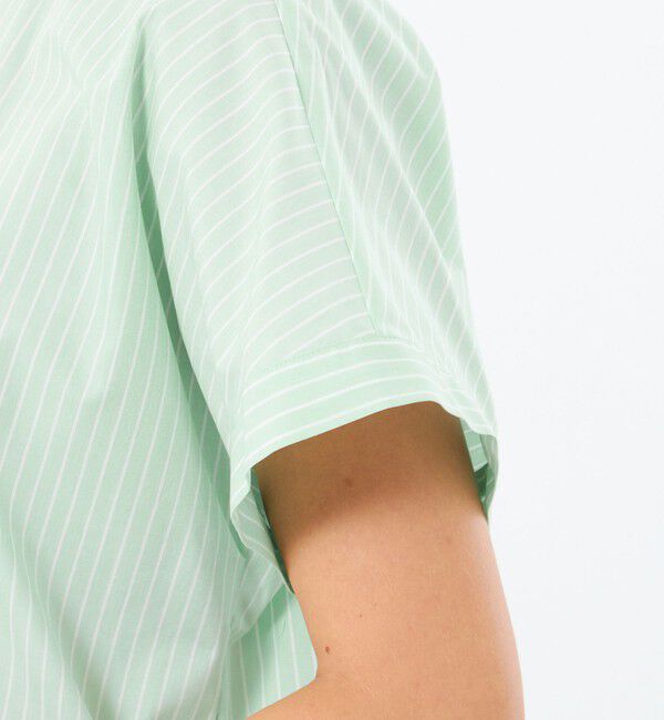 MACKINTOSH PHILOSOPHY「バンドカラーストライプハーフシャツ」|シャツ・ブラウス|