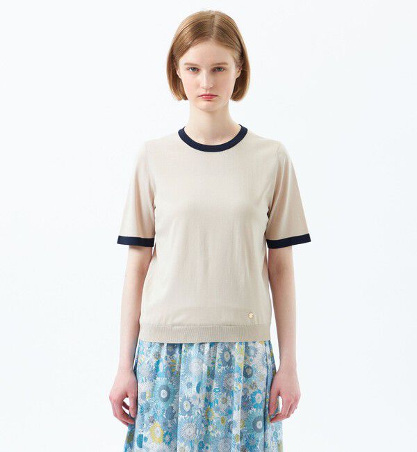 MACKINTOSH PHILOSOPHY「リネンミックスバイカラーニット」|ニット・セーター|