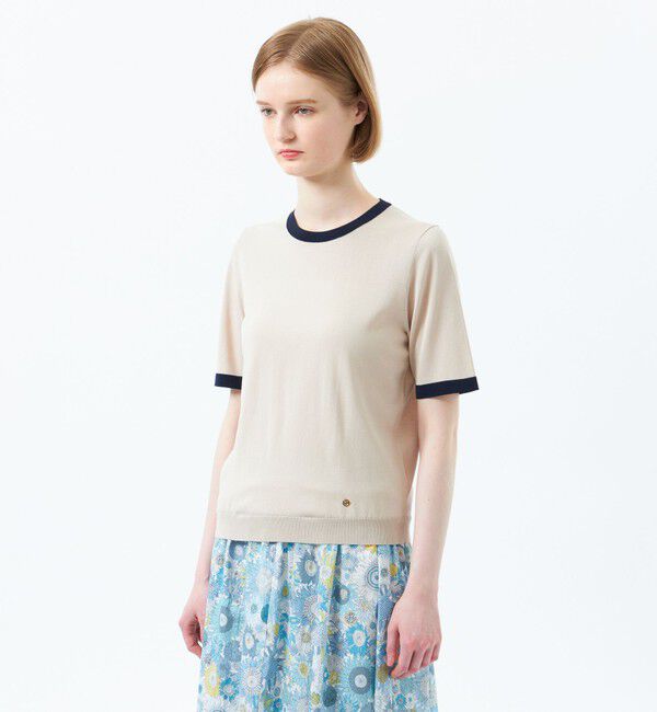 MACKINTOSH PHILOSOPHY「リネンミックスバイカラーニット」|ニット・セーター|