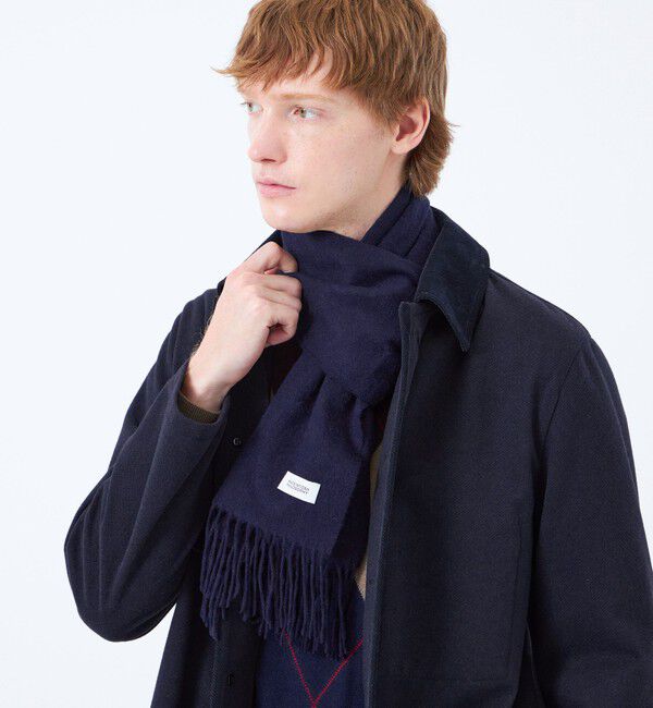 MACKINTOSH PHILOSOPHY「ウォッシャブルカシミヤ ソリッドマフラー」|マフラー|ネイビー