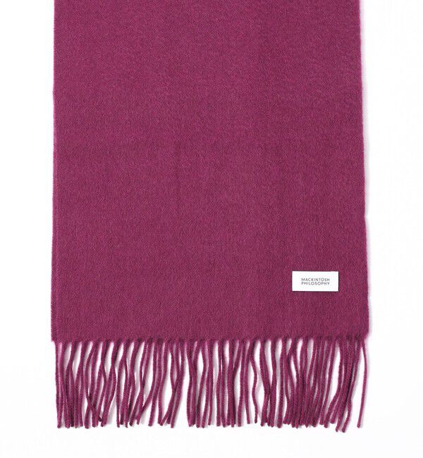 MACKINTOSH PHILOSOPHY「ウォッシャブルカシミヤ ソリッドマフラー」|マフラー|