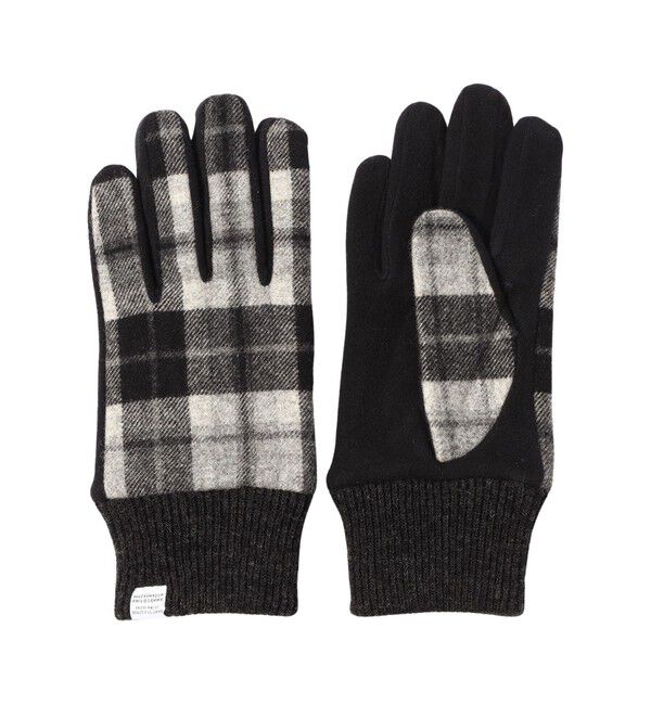 MACKINTOSH PHILOSOPHY「ハウスチェック　グローブ」|手袋|ライトグレー