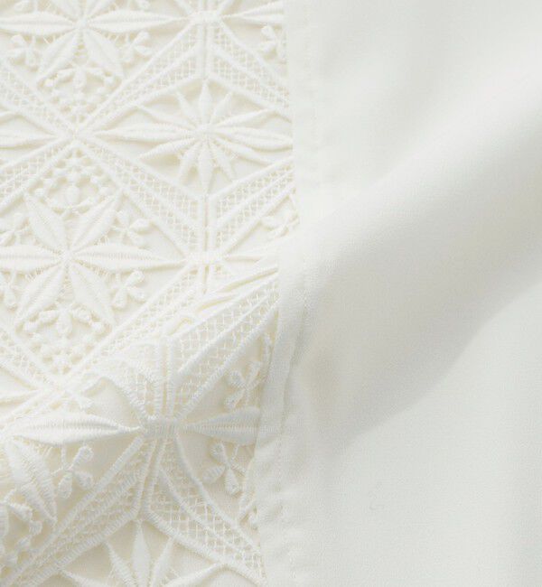  「シルエットレースコンビシャツ」|シャツ・ブラウス|